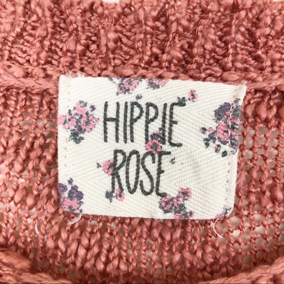 Hippie Rose Long Sleeve Dolman Crew Neck Sweater M - Picture 4 of 9